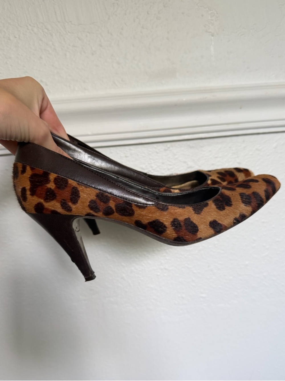 Antonio Melani Leopard Print Pointed-Toe Women’s Pumps - Brown